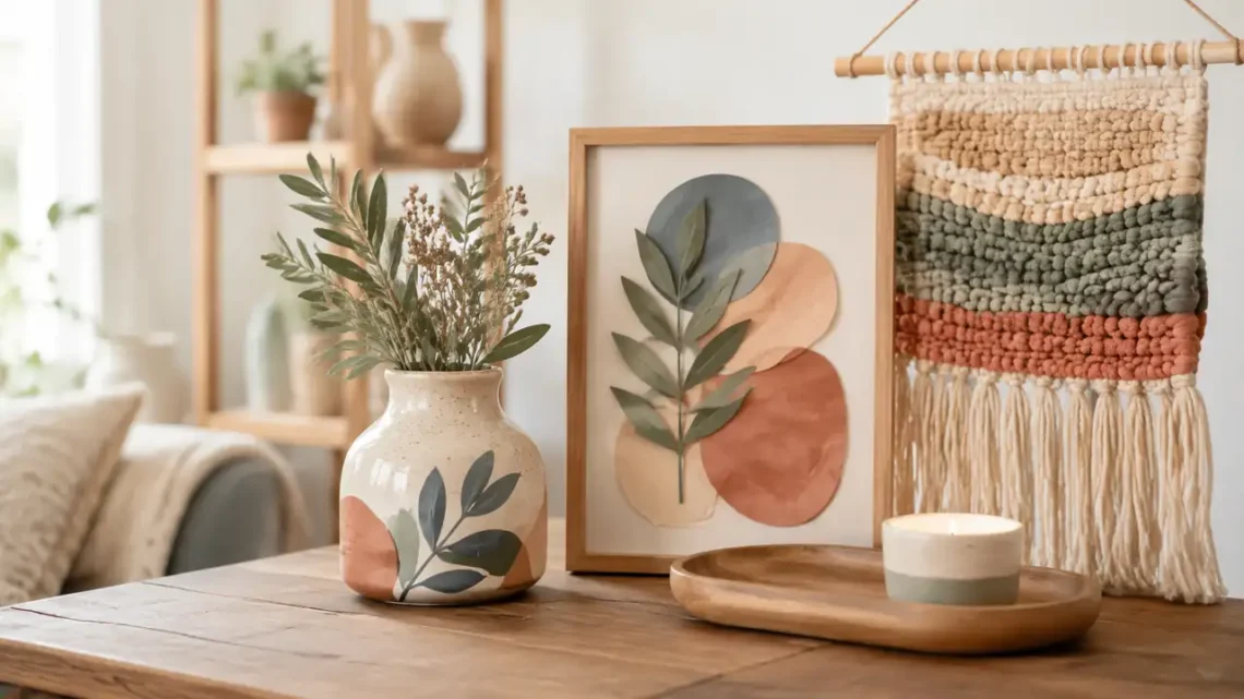 Personalisierte Deko-Geschenke mit Vase, Pflanzenbild und Kerze