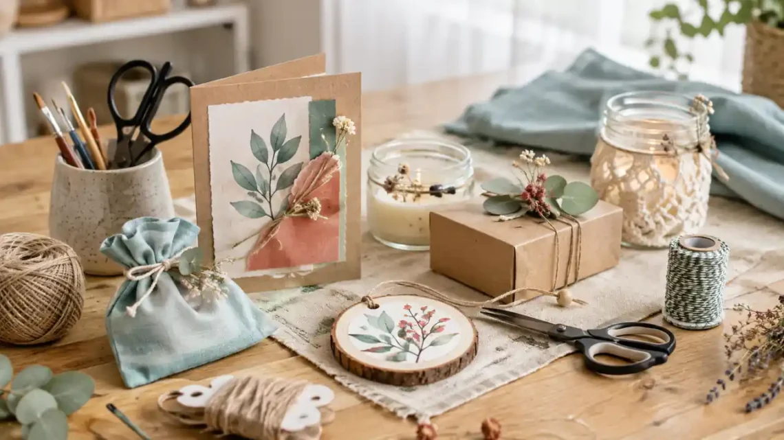 Viele schnelle DIY-Geschenke mit Papier, Glas und einfachen Bastelmaterialien